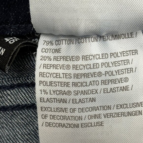 Susan Graver Straight Leg Front Flap Pockets Women's size 12 Blue Denim jeans - Picture 3 of 4